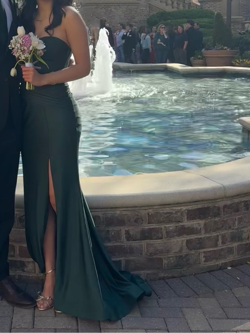 Dark Green Prom Dress size 1/2